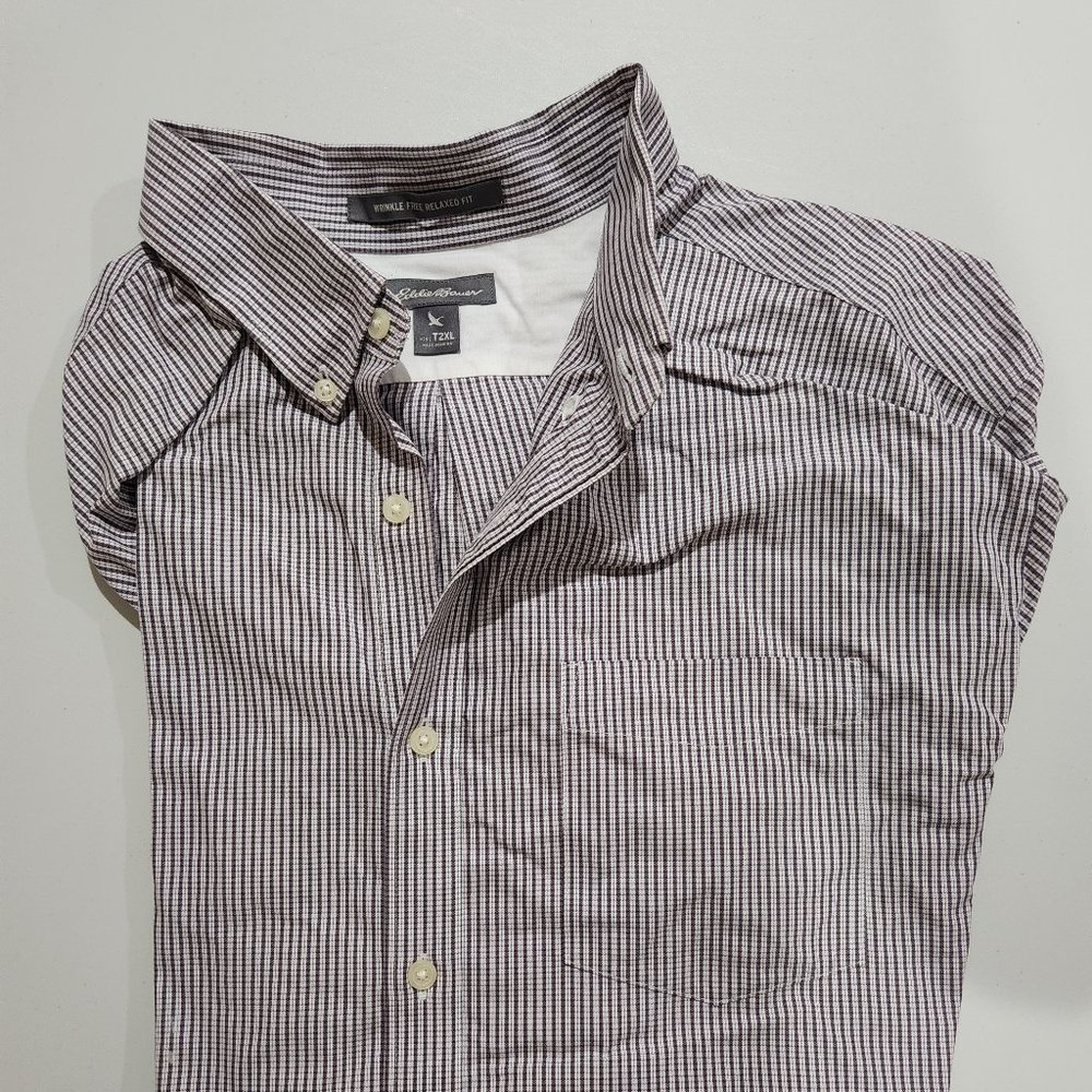 Eddie Bauer T2XL Men's Long Sleeve Dress Shirt